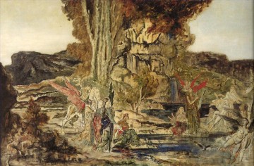las pierides Simbolismo bíblico mitológico Gustave Moreau Pinturas al óleo